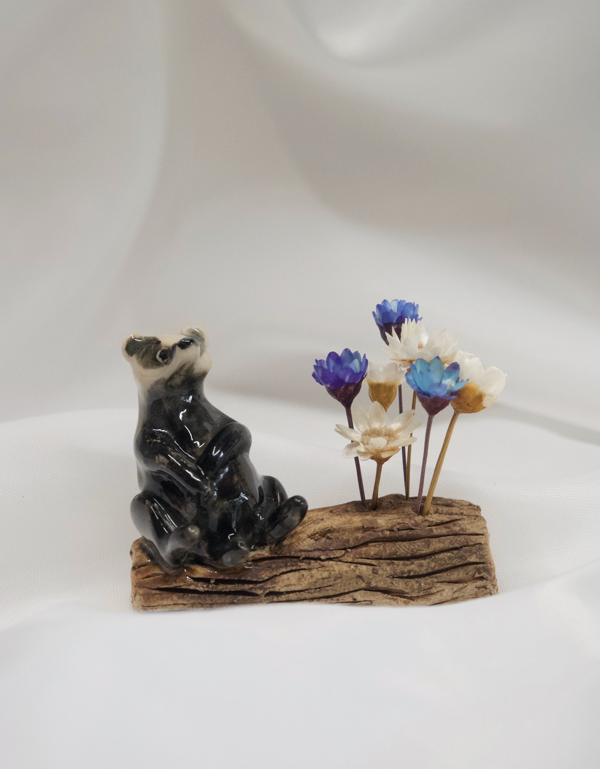 Badger Dried Flower Totem