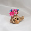 Red Squirrel Dried Flower Totem