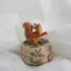 Red Squirrel Trinket Pot