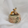 Fox Scratching Trinket Pot