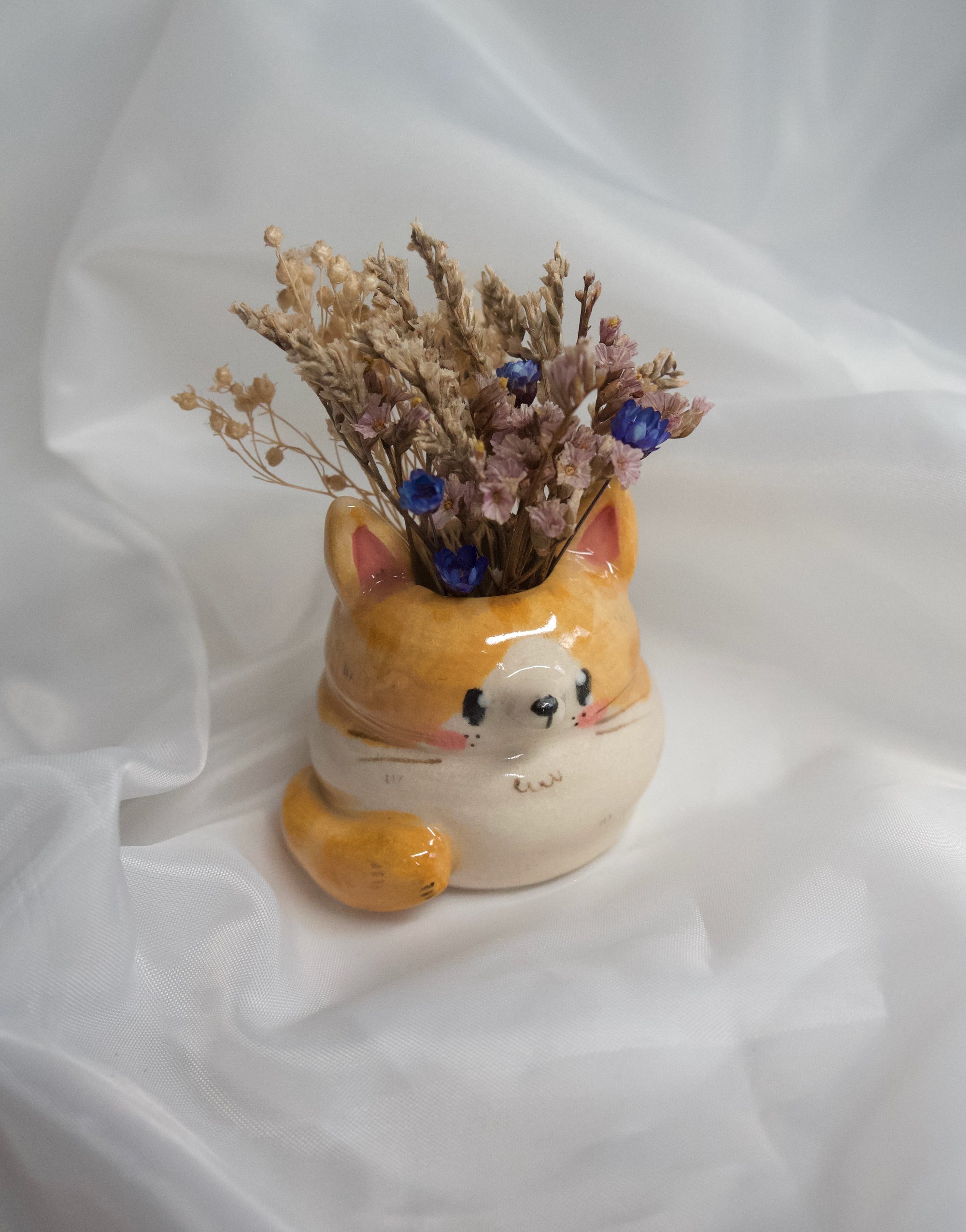 Cat Small Vase