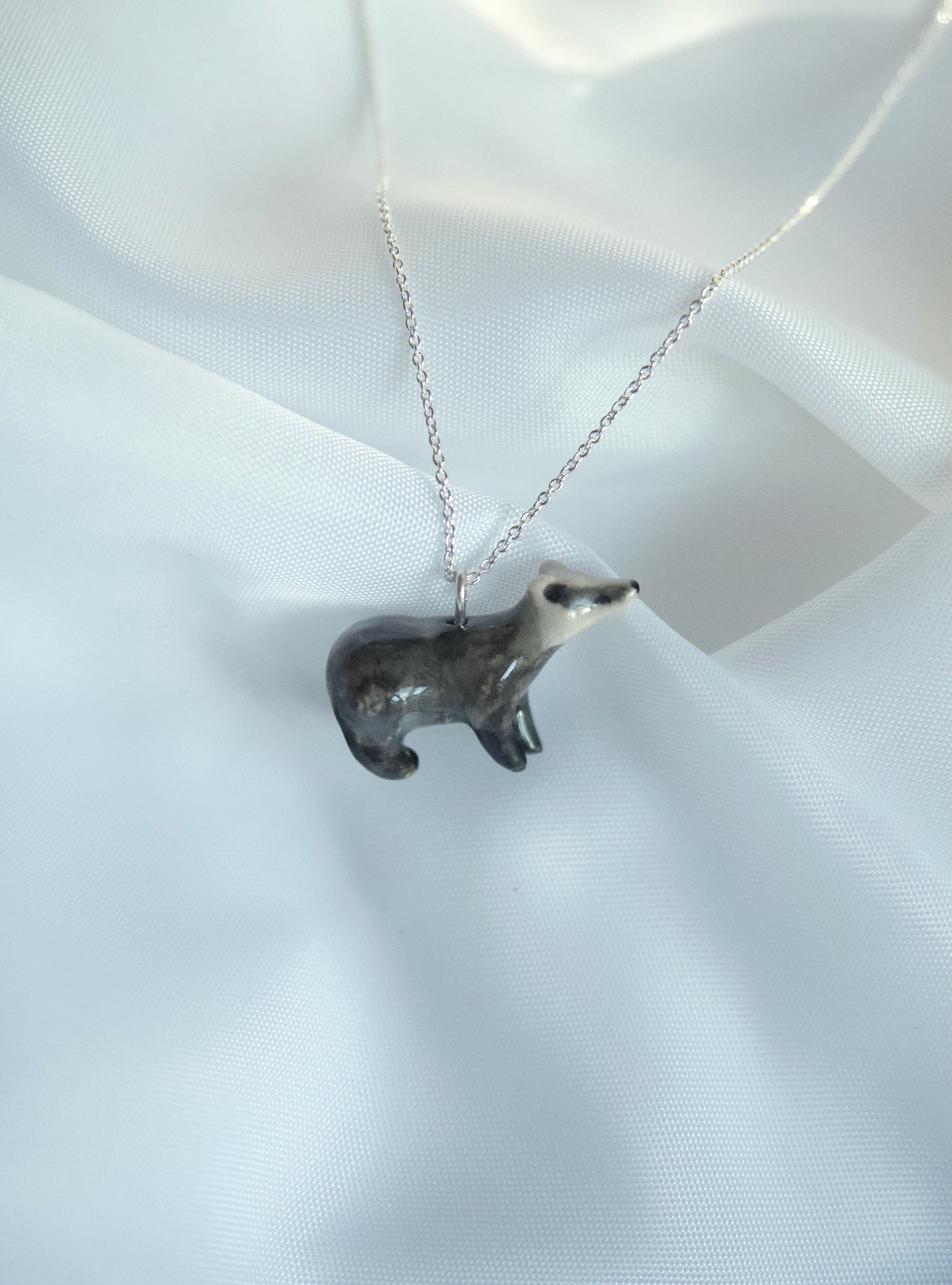 Badger 18inch Sterling Silver Necklace