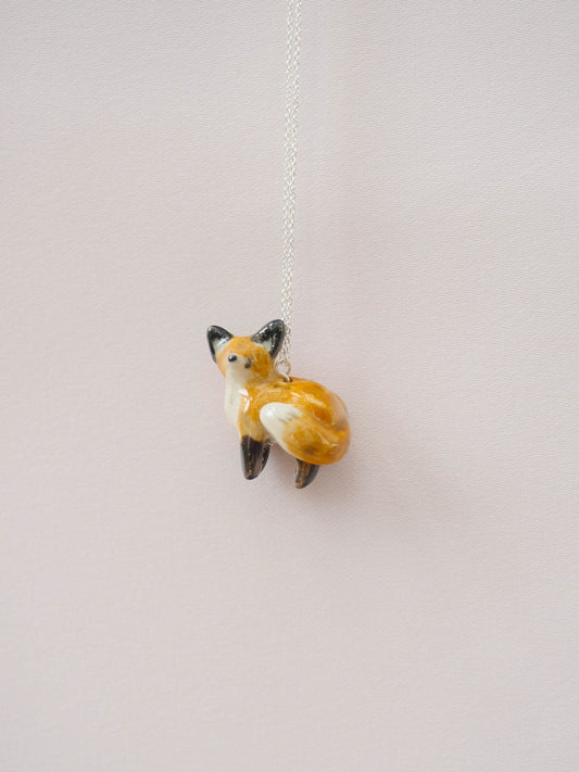 Fox Standing Necklace