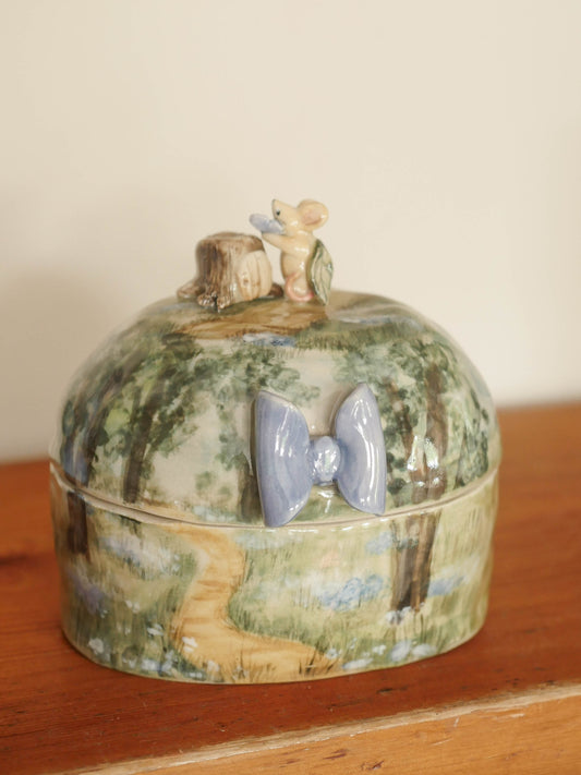 Mystical Mouse Woodland Trinket Pot