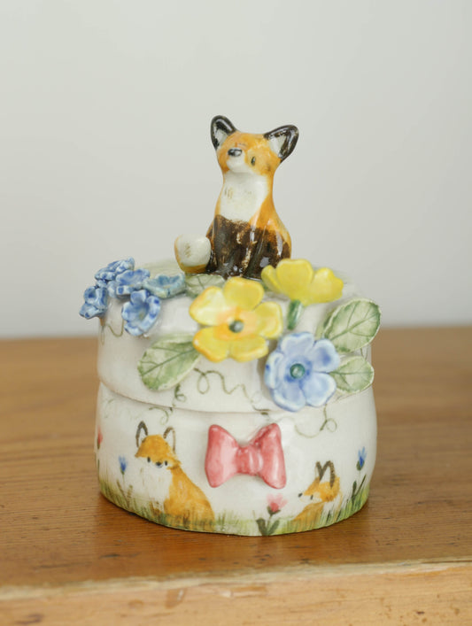 Miniature Vintage Fox Pot