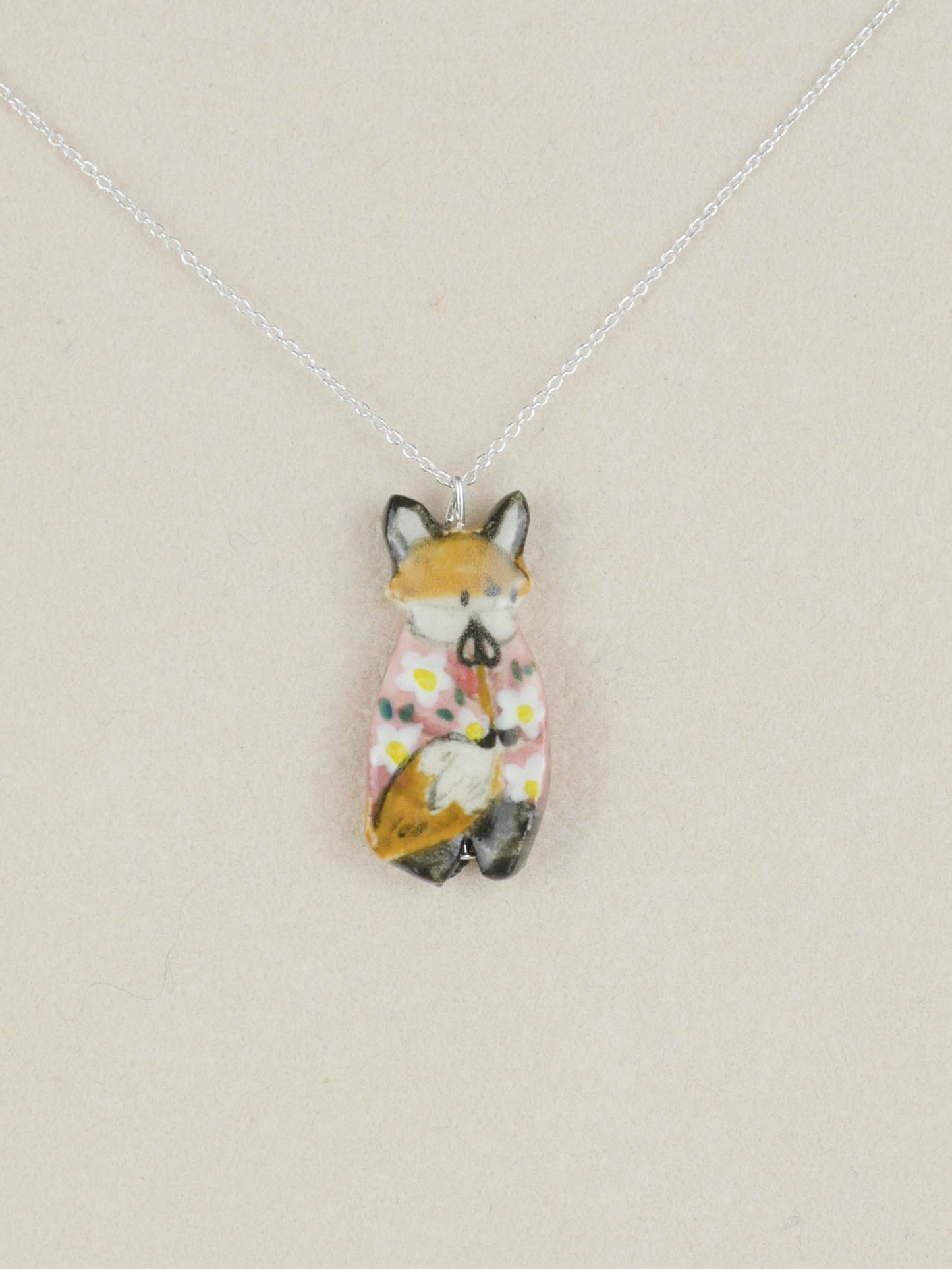 Daisy Jacket Fox Necklace