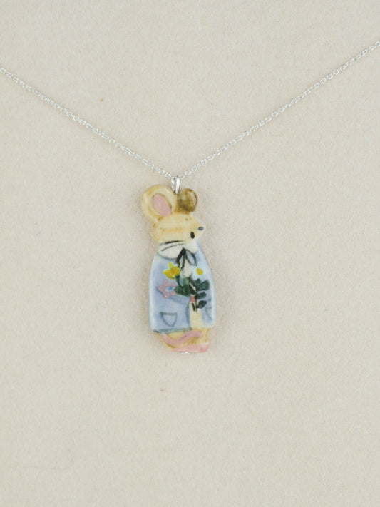 Flower Bouquet Mouse Necklace