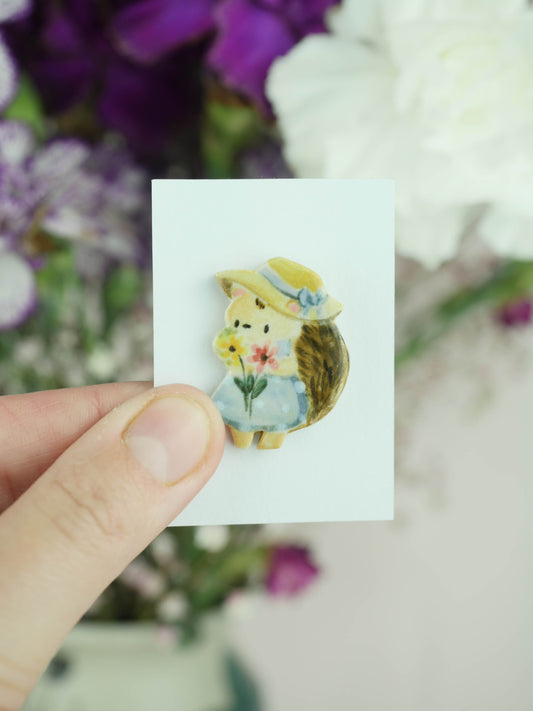 Pin: Summer Day Hedgehog