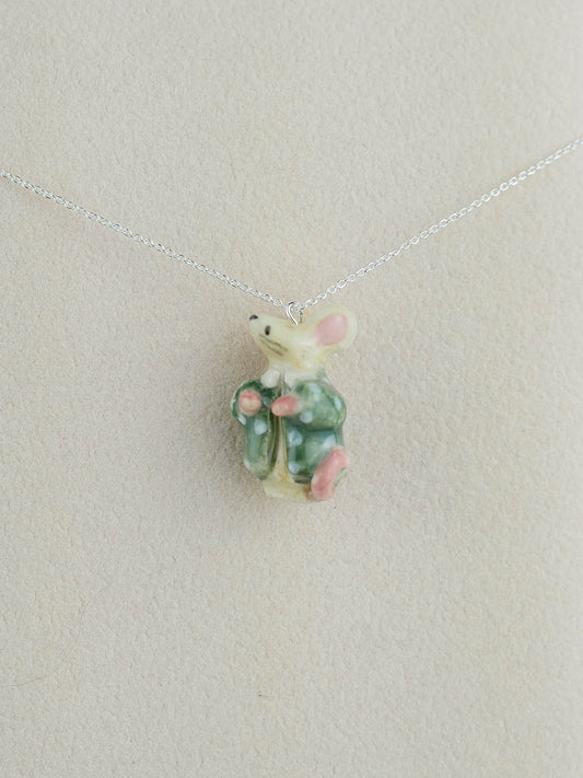 Mouse Jacket Necklace