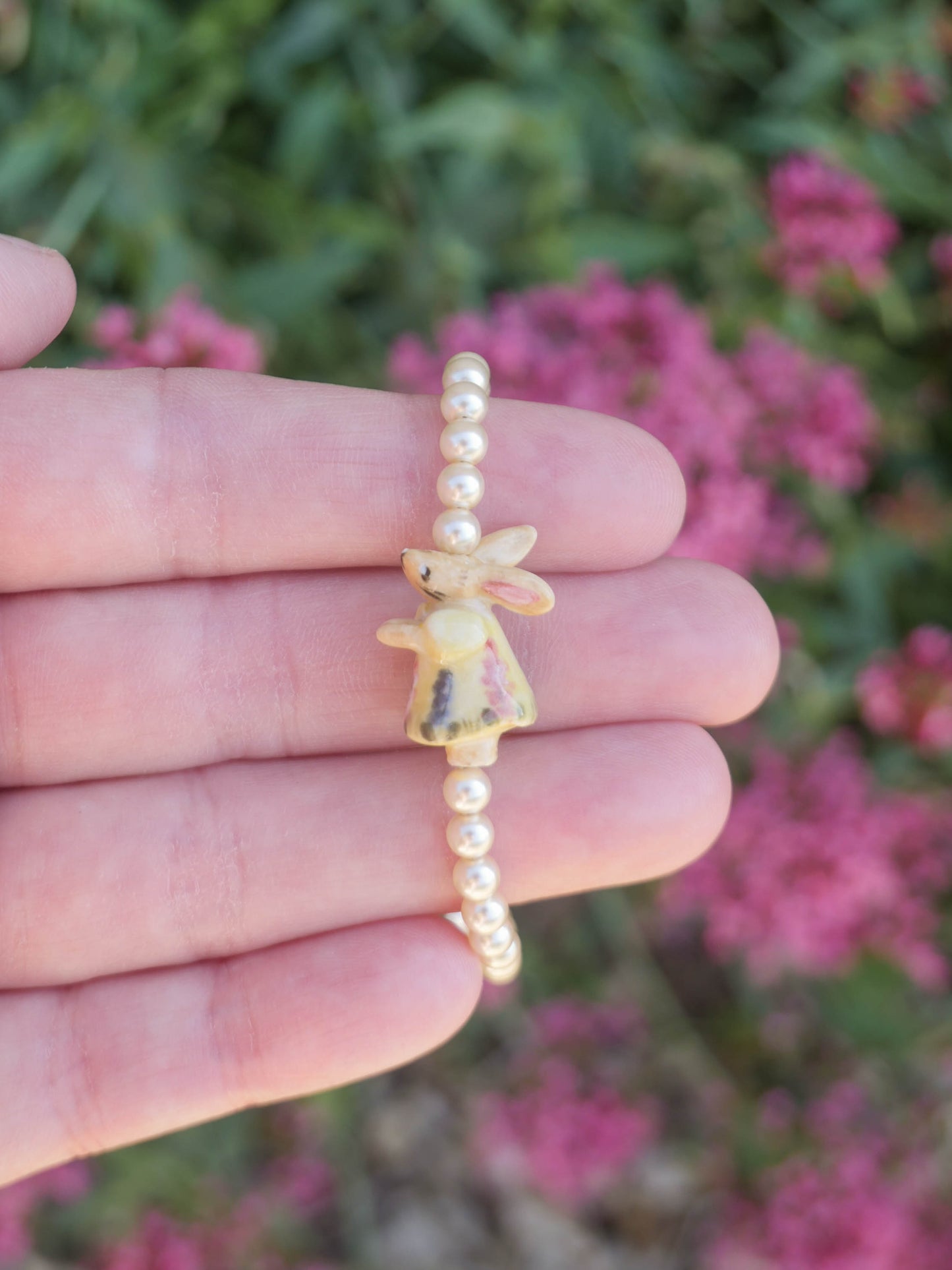 Sunshine Bunny Pearl Bracelet