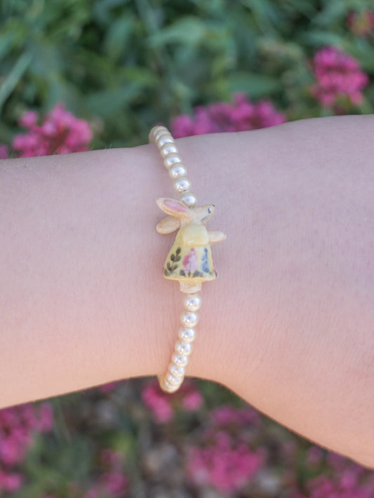 Sunshine Bunny Pearl Bracelet