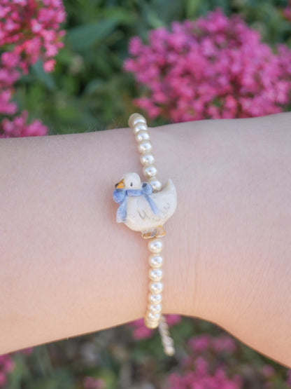 Coquette Duck Pearl Bracelet