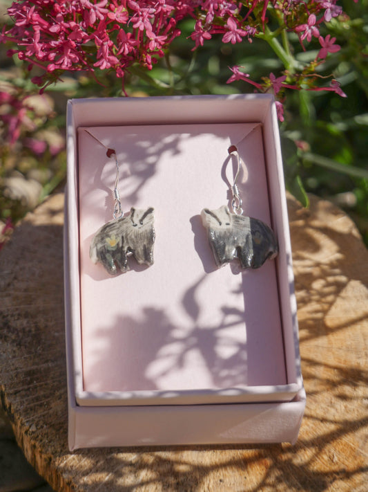 Badger Earrings