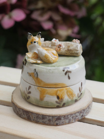 Woodland Fox Trinket Pot