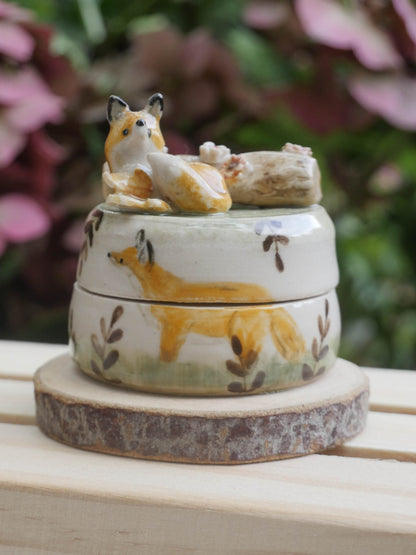 Woodland Fox Trinket Pot