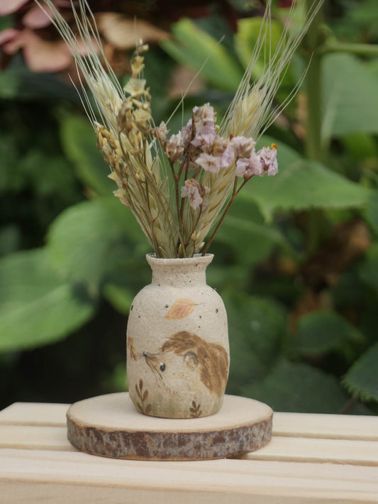 Hedgehog Speckled Vase