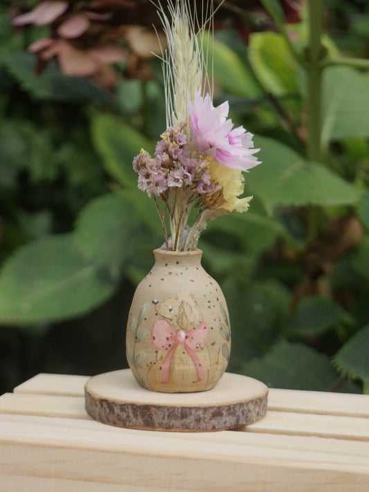 Dog Speckled Vase