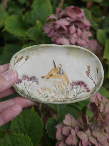 Fall Fox Trinket Plate