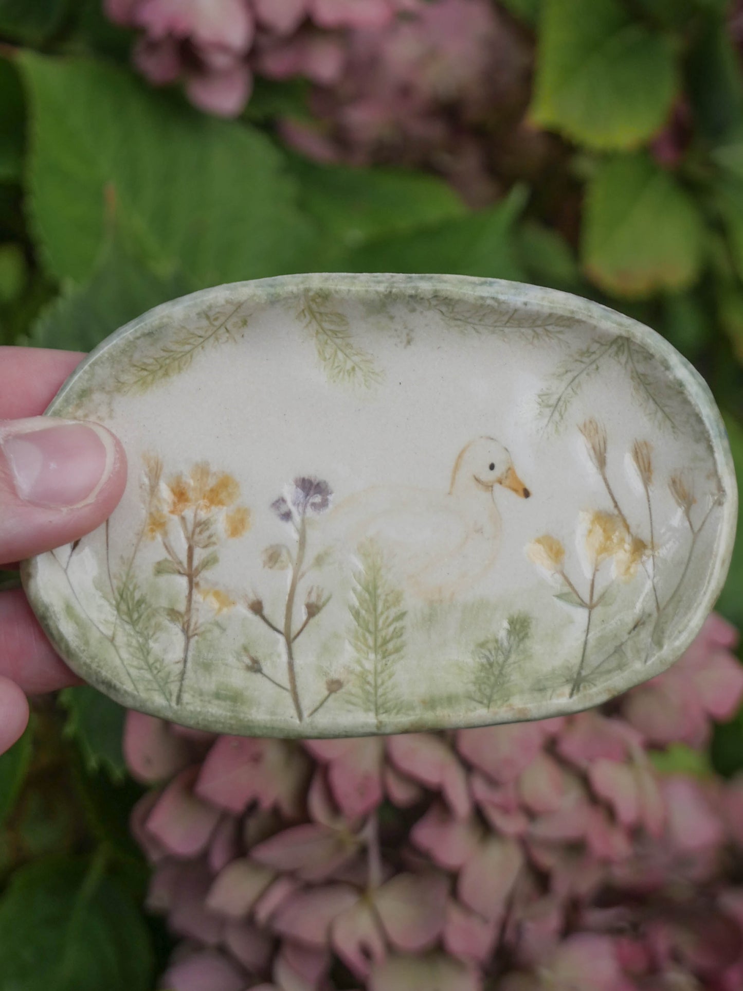 Oval Duck trinket plate