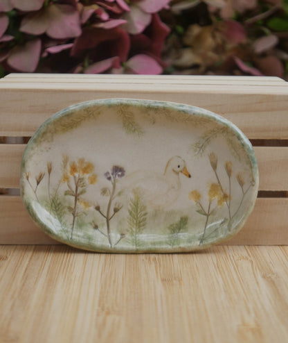 Oval Duck trinket plate