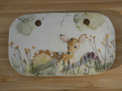 Deer Wall Hanging with Hooks