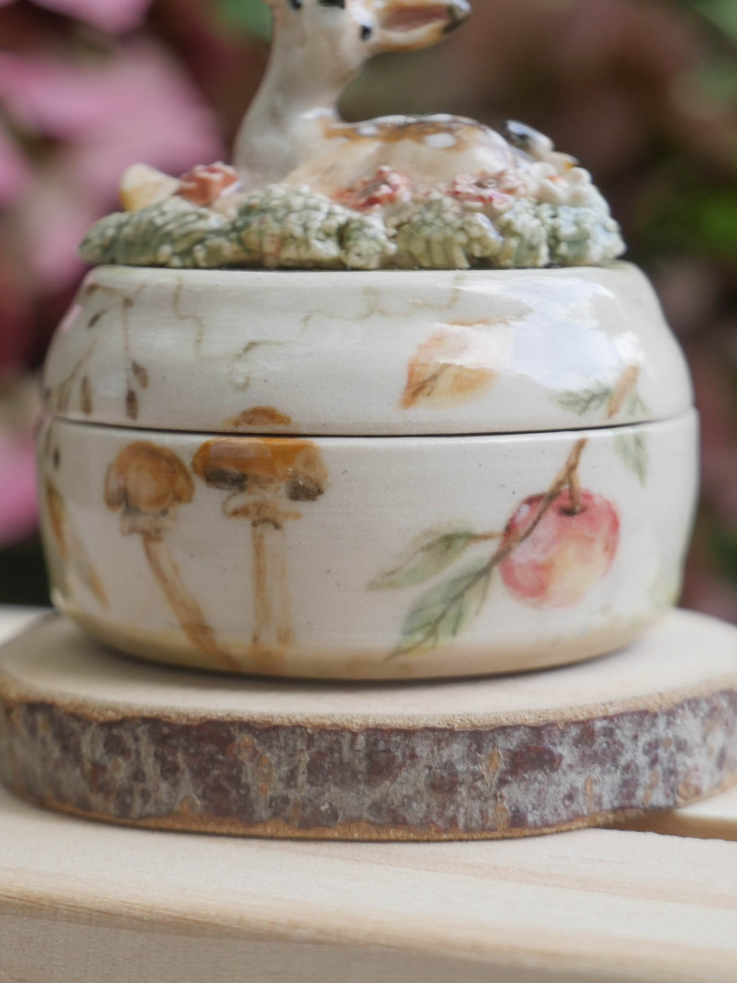 Woodland Deer Trinket Pot