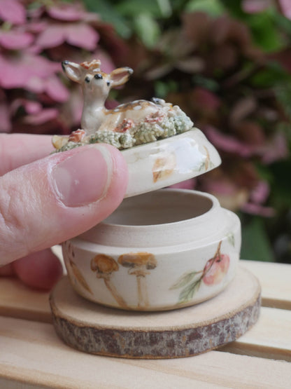 Woodland Deer Trinket Pot