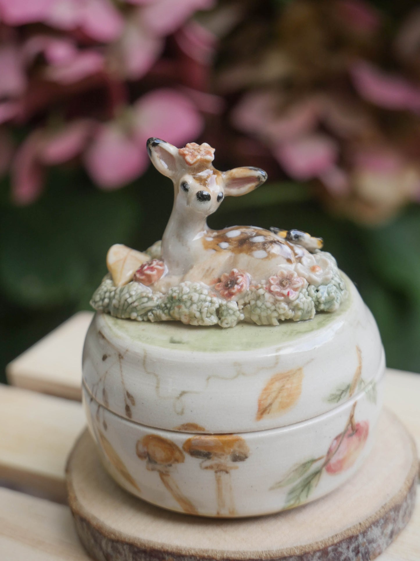 Woodland Deer Trinket Pot