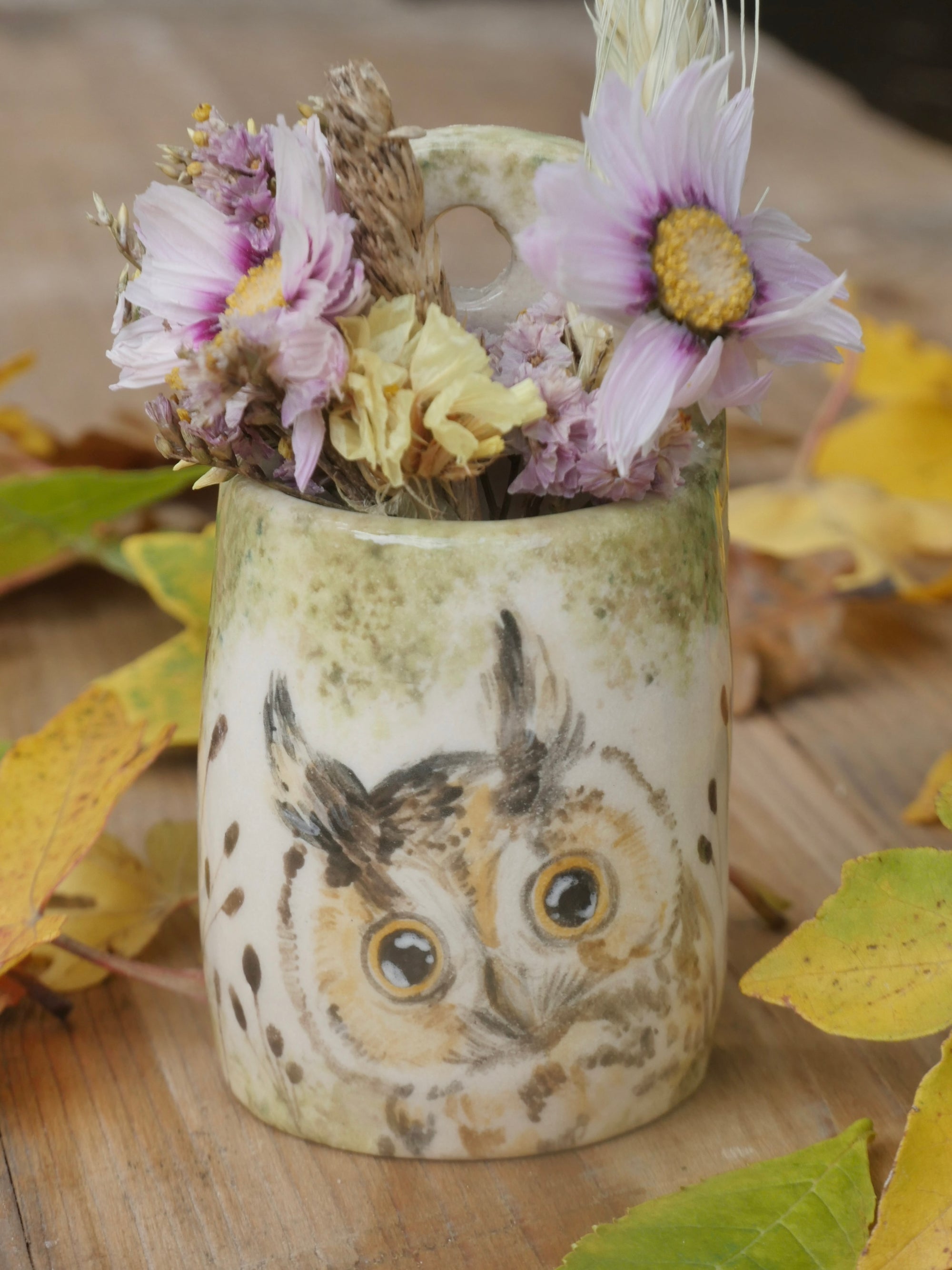 Small Owl Wall Vase