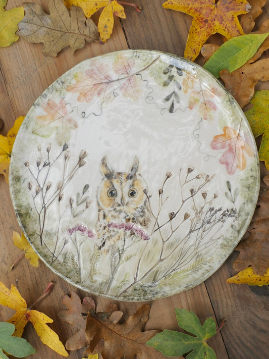 Larger Long Eared Owl Plate