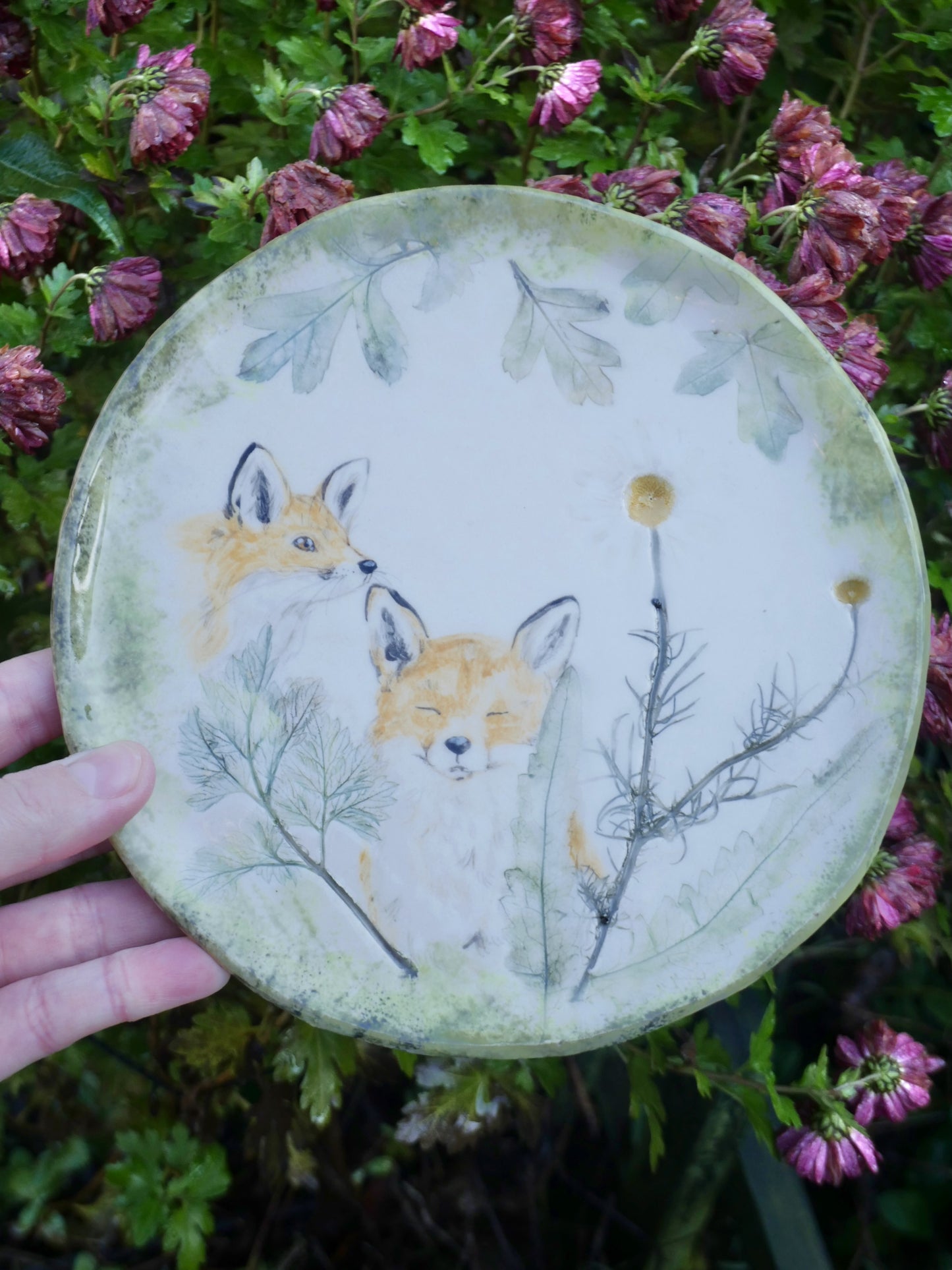 Fox Friends Large Plate