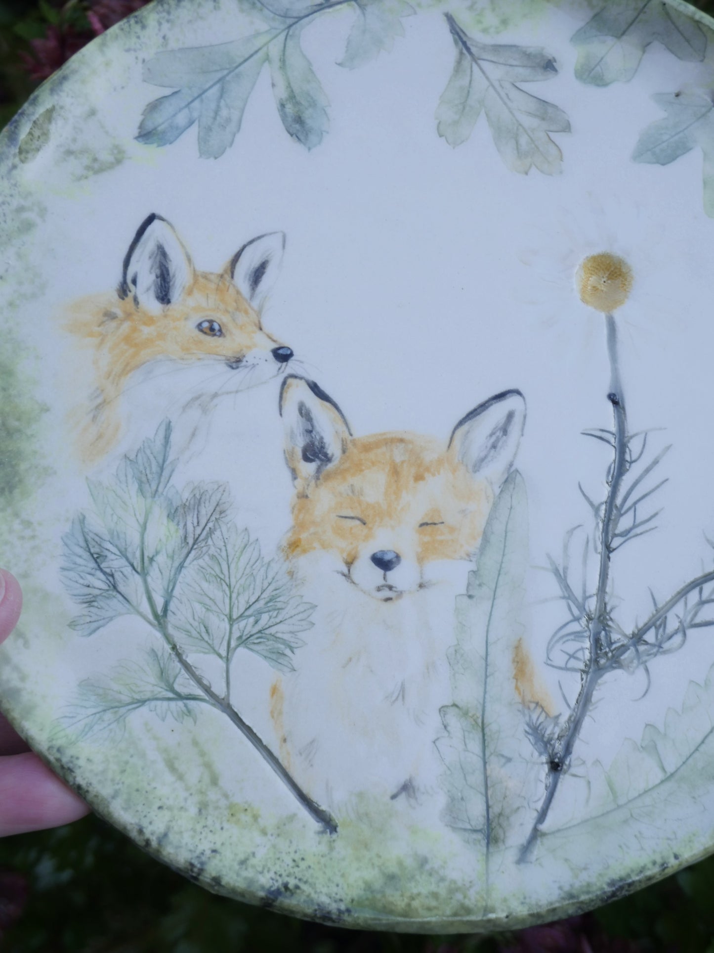 Fox Friends Large Plate