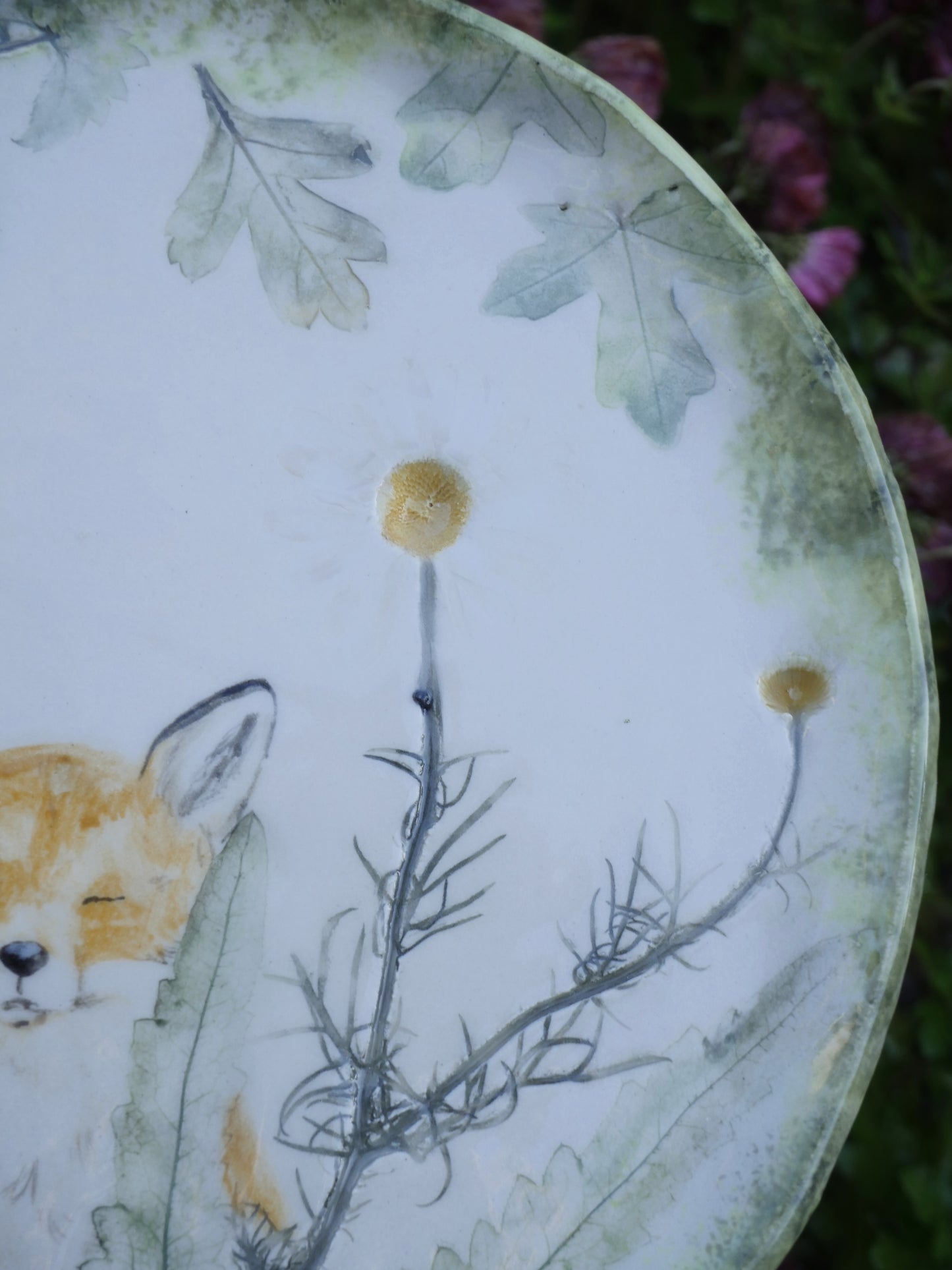 Fox Friends Large Plate