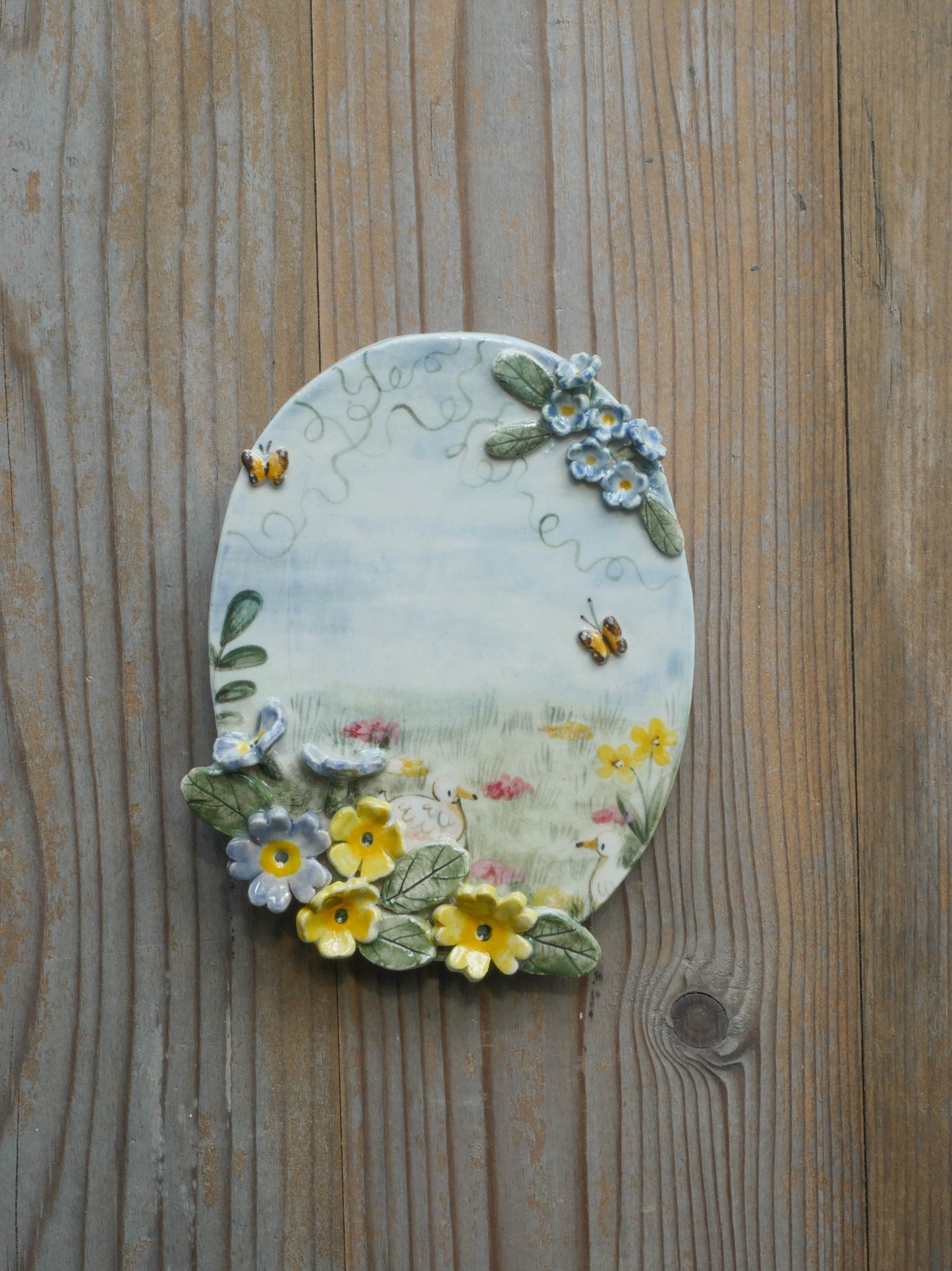 Wildflower Meadow Duck Wall Hanging