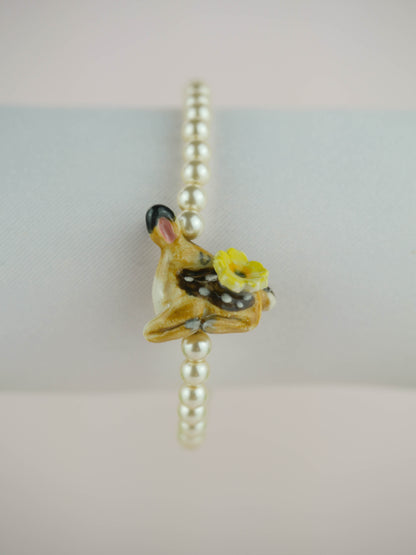 Spring Deer Pearl Bracelet