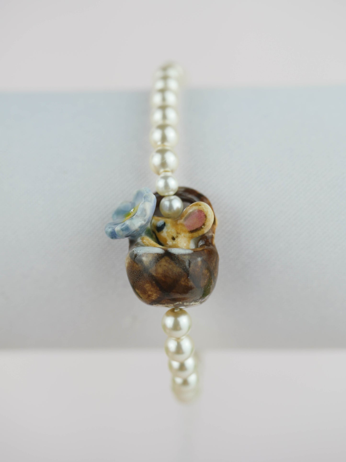 Picnic Mouse Pearl Bracelet