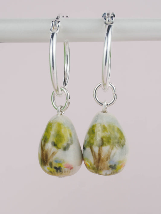 Tree Egg Earrings