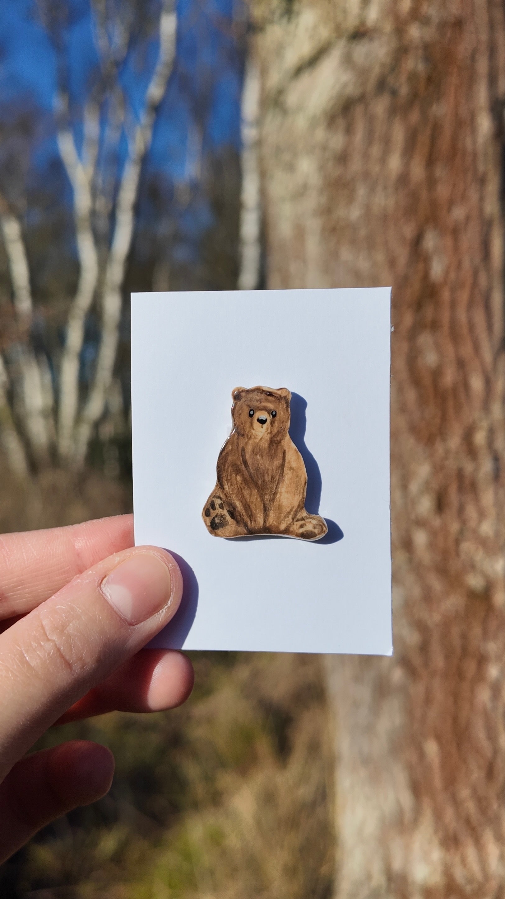 Brown Bear Pin